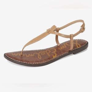 Sam Edelman: Gigi Sandals. Almond Patent. 6.5. Used condition. Well cared for.